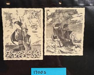 Miniature etchings from the 1700s--more like this
