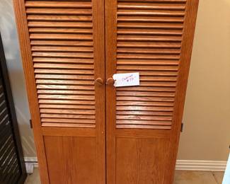 Wooden storage cabinet