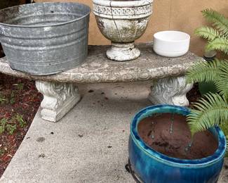 Planters, galvanized bucket