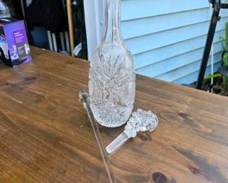 064 elegant13glasscrystaldecanterwithg