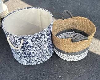 148 setof2fabricwovenlaundrybaskets