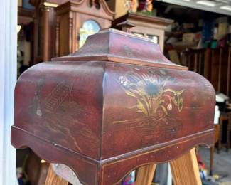 143 vintageasianstylehandpaintedwooden