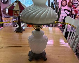 011 swirledmilkglasshurricanetablelamp