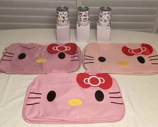 MCJ138 Hello Kitty Stainless Steel Cups & Travel/Gym Bags New