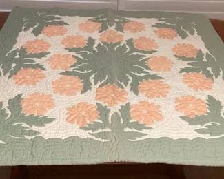 MCJ090 Small Hawaiian Quilt Blanket Wall Hanging