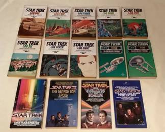 MCJ009 Fourteen Vintage Star Trek Paperback Books