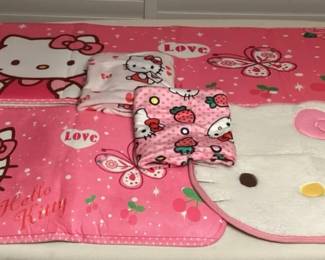 MCJ148 Hello Kitty Floor Mats & Blankets New