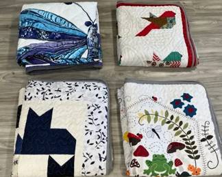 MCJ123 Four Large Quilted Blankets
