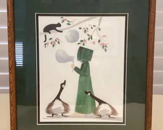 MCJ100 Framed Limited Edition “Bubble Game” Print By Diane Graebner