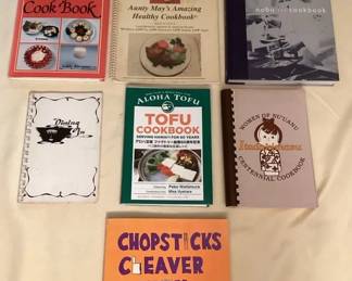 MCJ043 Six Vintage Local Style Cookbooks & Aloha Tofu Cookbook