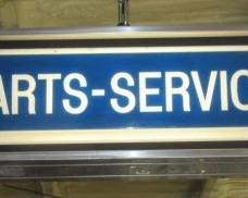 Vintage Parts-Service Double Sided Lighted Sign