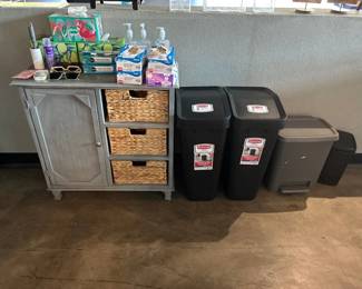 Storage and trash cans