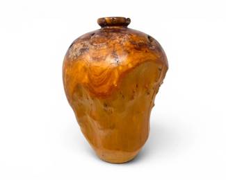 44 TwosCompanyHandTurnedBurlWoodDecorativeVessel