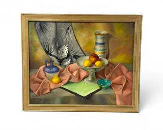 152 SignedStillLifeOilPaintingbyAlphildMacRaeFramed