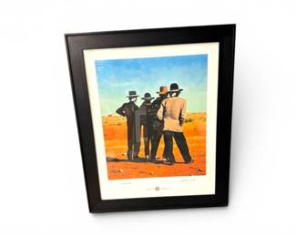 11 SignedMalcolmFurlowNavajoBusStopFramedPrint