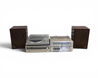 133 SonyStereoSystemwBoseReceiverCassetteSpeakers