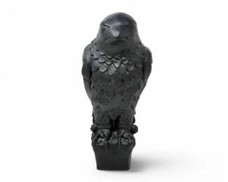 96 HeavyCastEagleStatueBlackFinishDecorativeSculpture