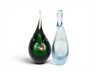 95 HolmegaardPerLutkenBeakVaseFlamingoGlassVaseSigned