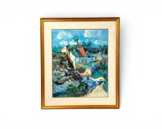 150 VincentvanGoghHousesatAuversFramedPrint