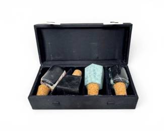 64 StoneWineBottleStopperSetwStorageBox4Pieces
