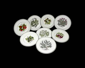 218 8TiffanyCoStaffordshireGardensDessertPlatesHerbsFruits