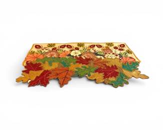 110 3BeadedAutumnLeafTableRunnersPier1ImportsLeilasLinens