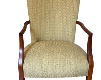 Custom Contemporary Wingback Chair, Martha Washington