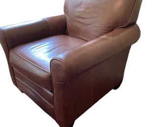 Leather Club Chair, Leather