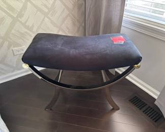 Black/Metal Small Bench