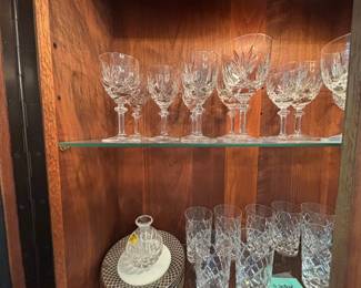 Cut Glass Stemware, Water Glasses