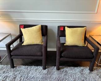 Brown Upholstered Chairs