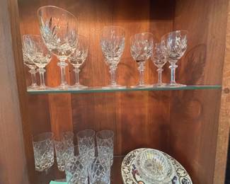 Cut Glass Stemware, Water Glasses