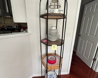 Octagon Metal Etagere