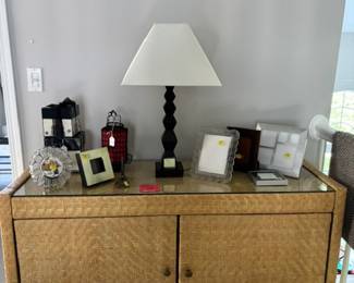 Modern Dresser, Lamp, Frames