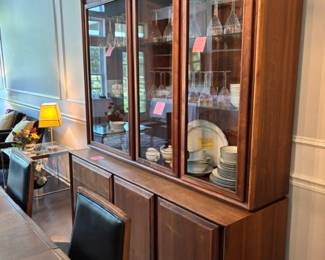 Mid-Century Lighted Cabinet