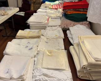 Lots of linens