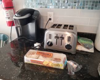 Keurig coffeemaker; toaster