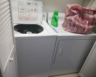 GE washing machine; Hotpoint ELECTRIC dryer