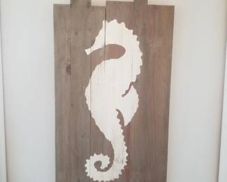 Sea horse plaque