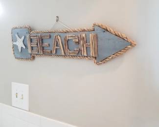 Beach sign