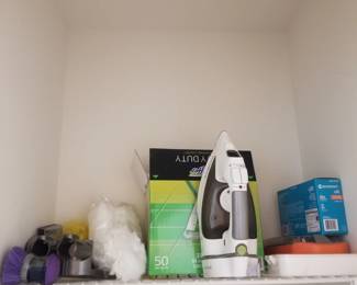 Iron; household supplies