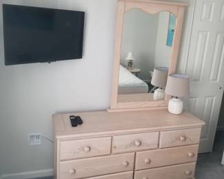 Dresser with mirror