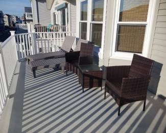 Chaises and porch/patio seating