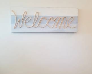 Welcome sign
