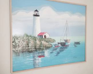 Lighthouse painting