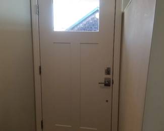 Entry door - interior view