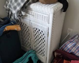 Wicker cupboard