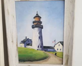 Original lighthouse painting