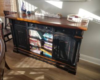 Sideboard; books