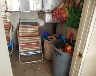 Beach chairs and beach gear